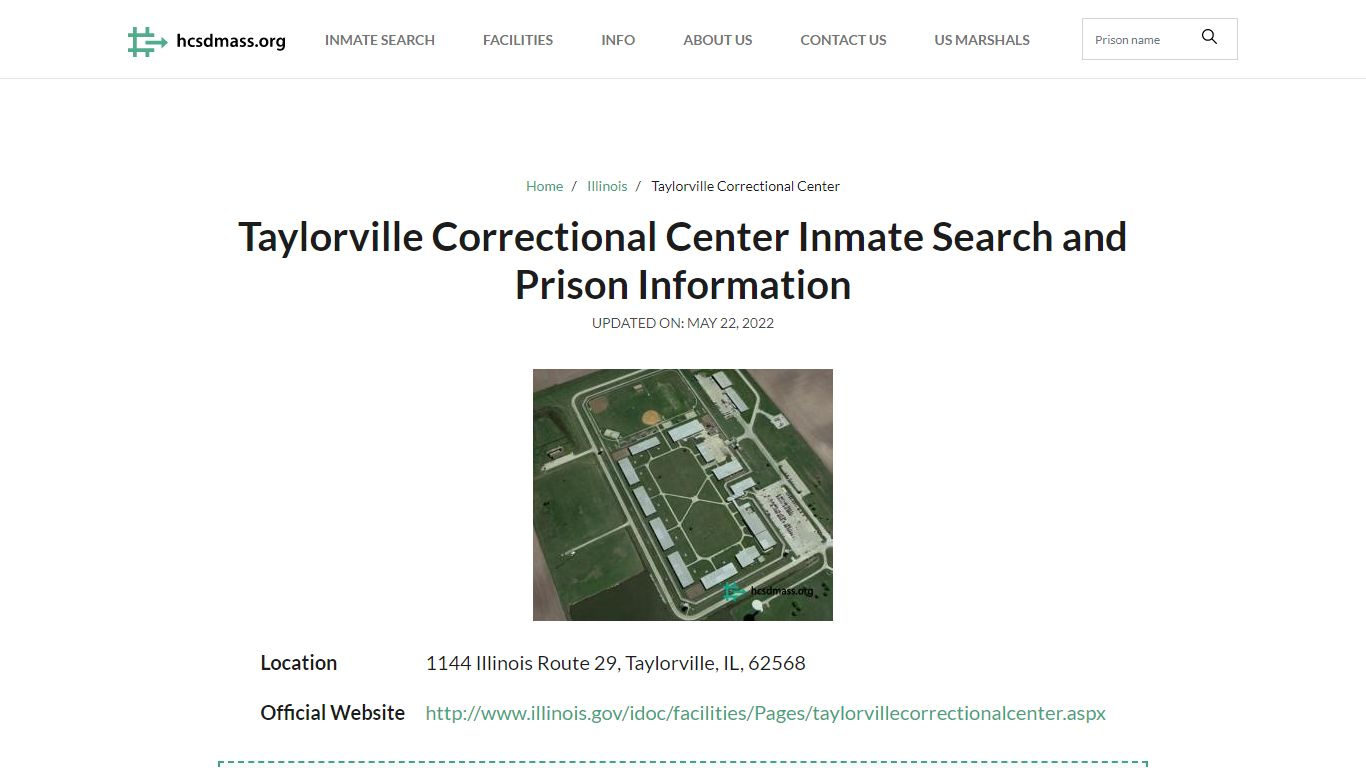 Taylorville Correctional Center Inmate Search, Visitation, Phone no ...