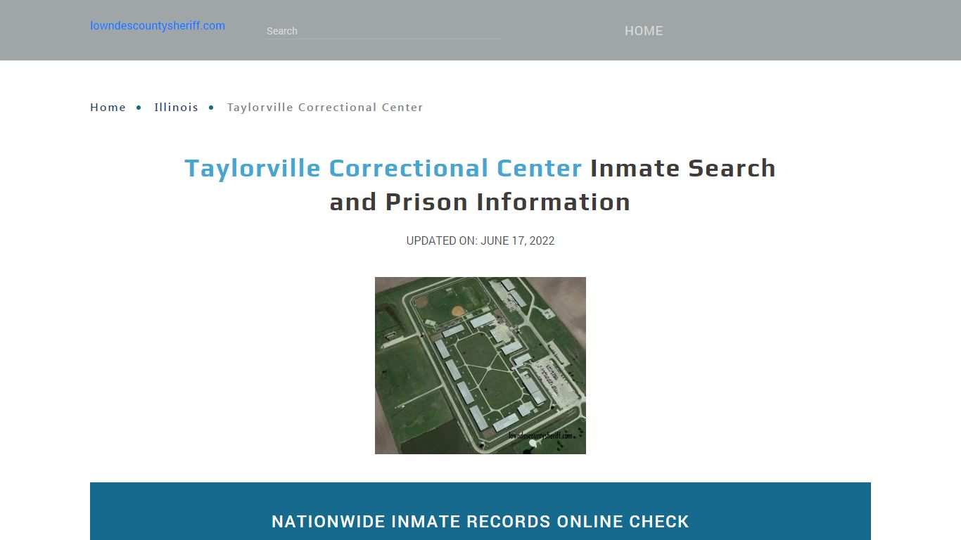 Taylorville Correctional Center Inmate Search, Visitation, Phone no ...